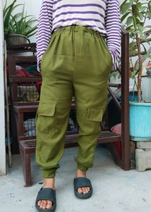 Olive Green Jogger High Waist