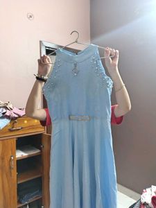 Light Blue Sleeveless Dress