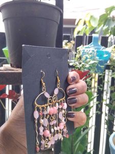 Pink jellyfish Earrings
