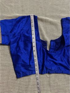 Royal Blue Embellished Blouse