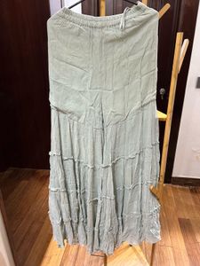 Grey Peplum Sharara With Dupatta