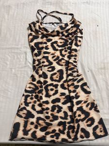 Leopard Print Mini Dress