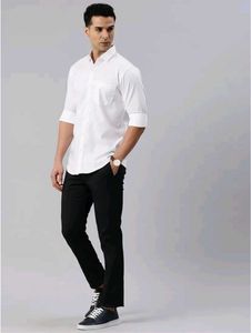 Men&#39;s White Casual Shirt