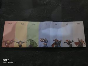 Marvel Collection Weekly Planner