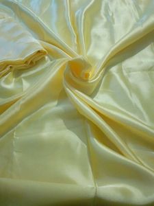 Pale Yellow Satin Fabric 4mitr