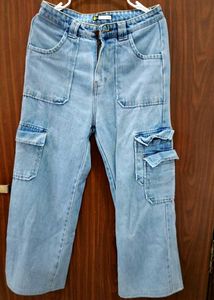 Off Duty Cargo Denim Jeans