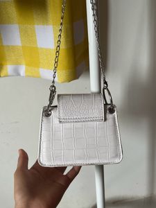 White Butterfly Clutch