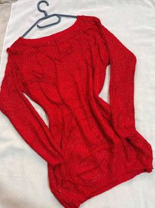 🎁Buy1 Get1 Free Red Hot Knit Long Sleeve Top D