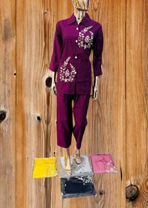 Elegant Embroidered Co-ord Set