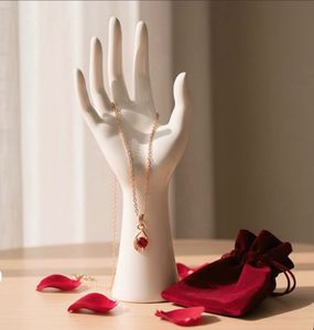 Elegant Ruby Pendant Necklace