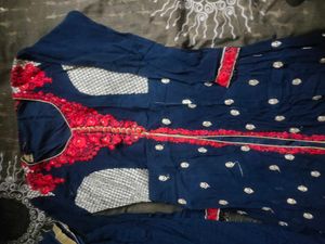 Anarkali Set With Sarara And Dupatta