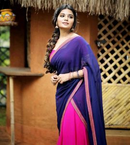 Pink &amp; Navy Langa Davni