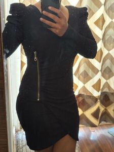 Chic Black Long Sleeve Dress