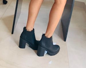 H&amp;M Black Leather Boots