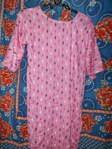 Pink Printed Night Suit