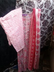 Peach Libas Kurta Pant Set💛