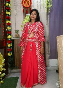 Shrug Wid Saree..Designer Saree..