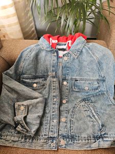 Denim Jacket with Hoodie Brand New