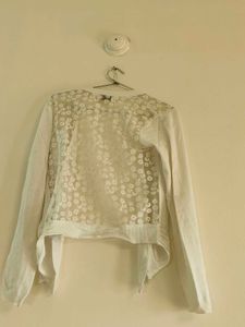 White embellished cardigan