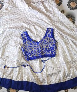 White Lehenga