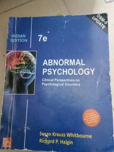 Abnormal Psychology Book