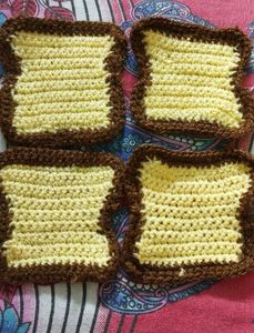 Crochet Coaster Set Of 4