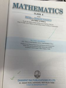 Mathematics Class X - R.D. Sharma