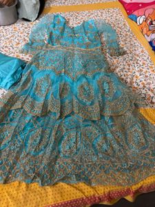 Sky Blue Part Wear Dress