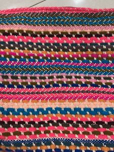 Striped Woven Pouch