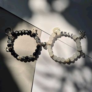 Moon & Star Matching Bracelets