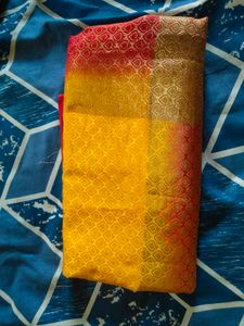Mango Yellow Colour Saree