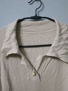 Cute Cropped Polo Shirt