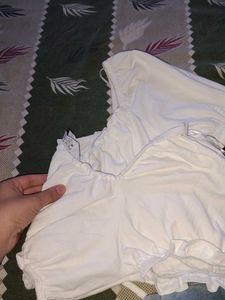White Off-Shoulder Top