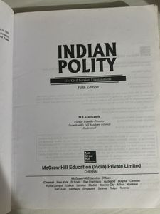 Indian Polity by M Laxmikanth