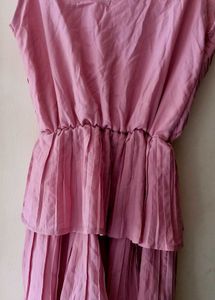 Pink Flared Dress