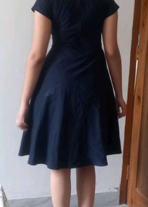 👗Navy Blue Fit &amp; Flare Dress🎀