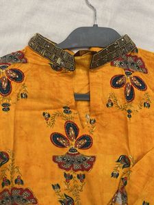 Vintage Floral Print Tunic Top