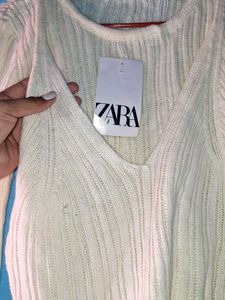 Zara Knit Crop Top - Long Sleeve