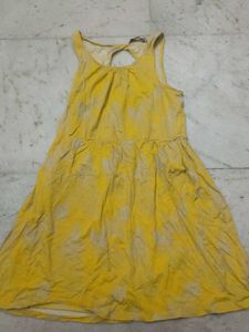 Yellow Sundress with Open Back