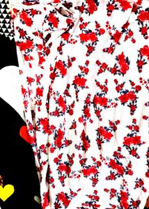 Floral Cowl Neck Dress