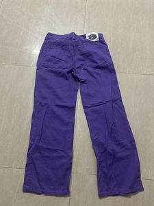 Purple Flared Jeans