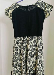 Black Net End Dress