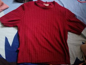 Vintage Ribbed Knit Top