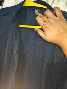 Navy Blue Open Front Shrug