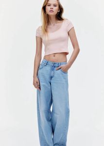 H&amp;M baby pink sweetheart top💗