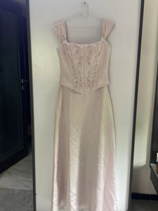 Blush Corset Maxi Dress