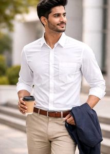 Men's White Formal Shirt