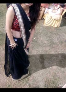 Elegant Black Saree