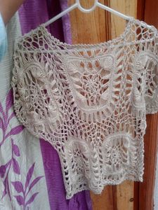 Crochet Knit Top