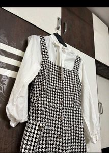 Houndstooth Mini Dress